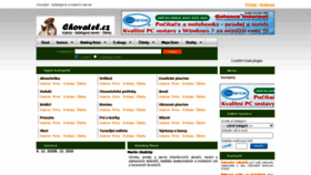 What Chovatel.cz website looked like in 2020 (3 years ago)