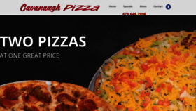 What Cavanaughpizza.net website looked like in 2020 (3 years ago)
