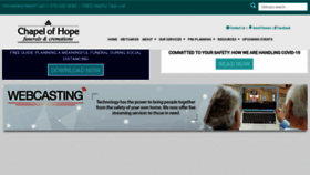 What Chapelofhopefunerals.com website looked like in 2020 (3 years ago)