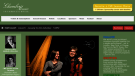 What Chambermusicinternational.org website looked like in 2020 (3 years ago)