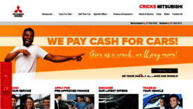 What Cricksmaroochydoremitsubishi.com.au website looked like in 2020 (3 years ago)
