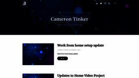What Cameronjtinker.com website looked like in 2020 (3 years ago)