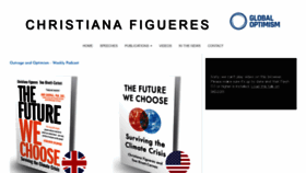 What Christianafigueres.com website looked like in 2020 (3 years ago)