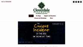 What Cloverdaleplayhouse.org website looked like in 2020 (3 years ago)