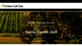 What Claregolfclub.com.au website looked like in 2020 (3 years ago)