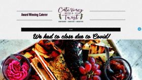 What Cateringwithatwist.com website looked like in 2020 (3 years ago)