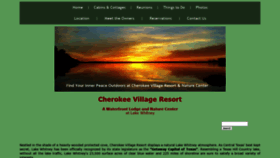 What Cherokeevillageresort.com website looked like in 2020 (3 years ago)