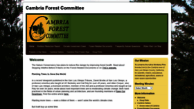 What Cambriaforestcommittee.org website looked like in 2020 (3 years ago)