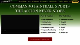 What Commandopaintballsports.com website looked like in 2020 (3 years ago)