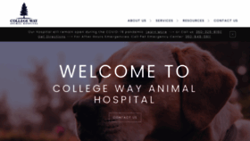 What Collegewaypets.com website looked like in 2020 (3 years ago)