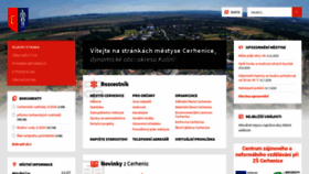 What Cerhenice.cz website looked like in 2020 (3 years ago)