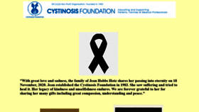 What Cystinosis.com website looked like in 2020 (3 years ago)