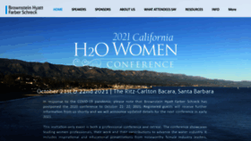 What Californiah2owomenconference.com website looked like in 2020 (3 years ago)