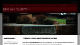 What Charlestonfbc.org website looked like in 2020 (3 years ago)