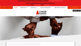 What Canceralliance.co.za website looked like in 2020 (3 years ago)