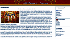 What Circusinamerica.org website looked like in 2020 (5 years ago)