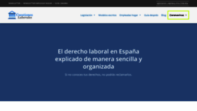 What Cuestioneslaborales.es website looked like in 2020 (3 years ago)