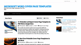 What Coverpagetemplates.com website looked like in 2020 (3 years ago)