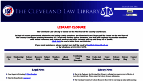 What Clevelandlawlibrary.org website looked like in 2020 (3 years ago)
