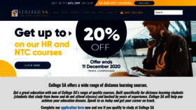What Collegesa.co.za website looked like in 2020 (3 years ago)