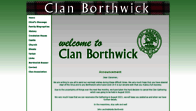 What Clanborthwick.com website looked like in 2020 (3 years ago)