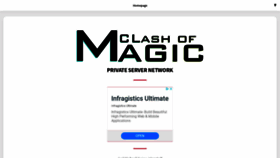 What Clashofmagic.net website looked like in 2020 (3 years ago)