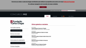 What Concursosfcc.com.br website looked like in 2020 (3 years ago)