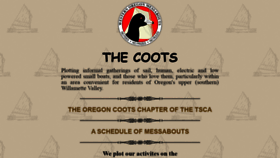 What Coots.org website looked like in 2020 (3 years ago)
