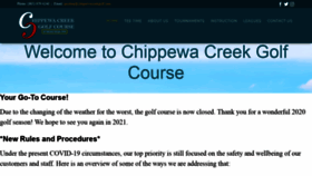 What Chippewacreekgolf.com website looked like in 2020 (3 years ago)