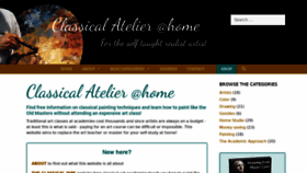 What Classicalatelierathome.com website looked like in 2020 (3 years ago)