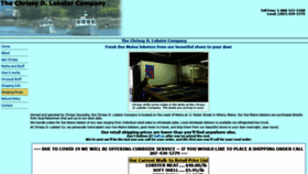 What Chrissydlobster.com website looked like in 2020 (3 years ago)