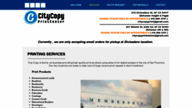 What Citycopyprintcenter.com website looked like in 2020 (3 years ago)