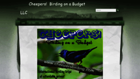What Cheepersbirding.com website looked like in 2020 (3 years ago)