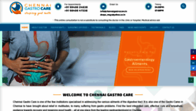 What Chennaigastrocare.in website looked like in 2020 (3 years ago)