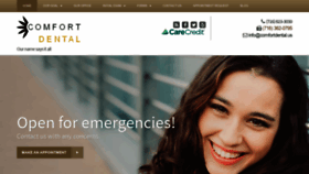 What Comfortdental.us website looked like in 2020 (4 years ago)