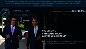 What Cohenandcohenlawgroup.com website looked like in 2020 (3 years ago)