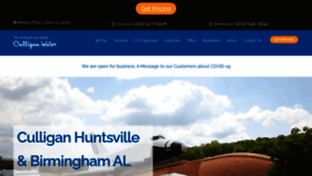 What Culliganalabama.com website looked like in 2020 (3 years ago)