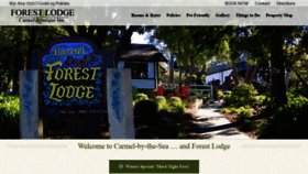 What Carmelforestlodge.com website looked like in 2020 (3 years ago)