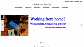 What Cablesforless.com website looked like in 2020 (3 years ago)