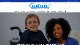 What Continuum-nursing.com website looked like in 2020 (3 years ago)