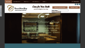 What Carmeldentalgroup.com website looked like in 2020 (3 years ago)