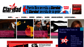What Claridadpuertorico.com website looked like in 2020 (3 years ago)