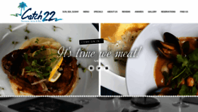 What Catch22restaurant.co.za website looked like in 2020 (3 years ago)
