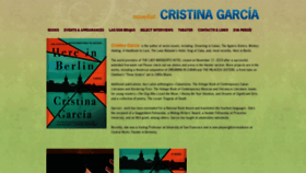 What Cristinagarcianovelist.com website looked like in 2020 (3 years ago)