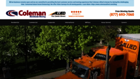 What Colemanallied.com website looked like in 2020 (3 years ago)