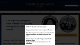 What Charlessnowdencoins.com website looked like in 2020 (3 years ago)