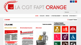 What Cgtfapt-orange.fr website looked like in 2020 (3 years ago)