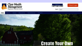 What Clutewealthmanagement.com website looked like in 2020 (3 years ago)