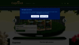 What Cuprinol.co.uk website looked like in 2020 (3 years ago)