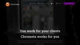 What Chrometa.com website looked like in 2020 (3 years ago)